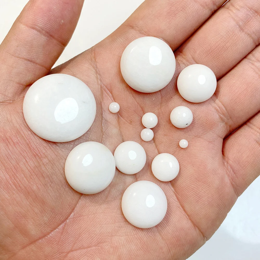 Wholesale 10pcs Natural Round Amethysts Stone Cabochon Semi Back Cameo Beads for DIY Women Jewelry Earring Rings Necklaces