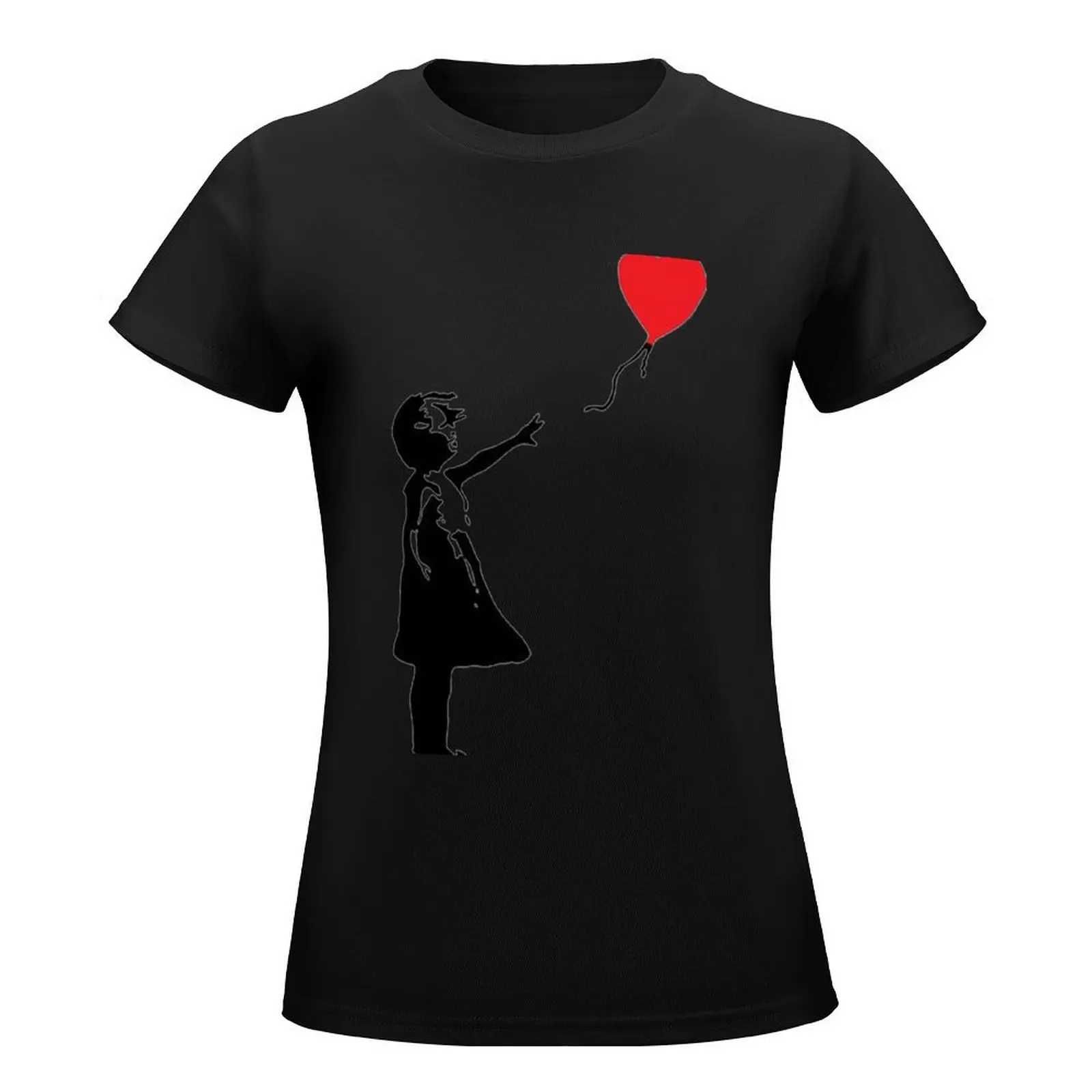 heart shaped balloon T-Shirt summer top sublime graphic t-shirts for Women