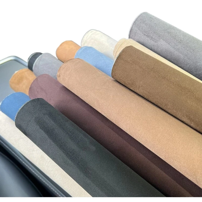 40cm*200cm 50cm*500cm 0.6mm Self Adhesive Suede Fabric Sticky Alcatara Leather Cloth for DIY Car Headlining Interior Modified