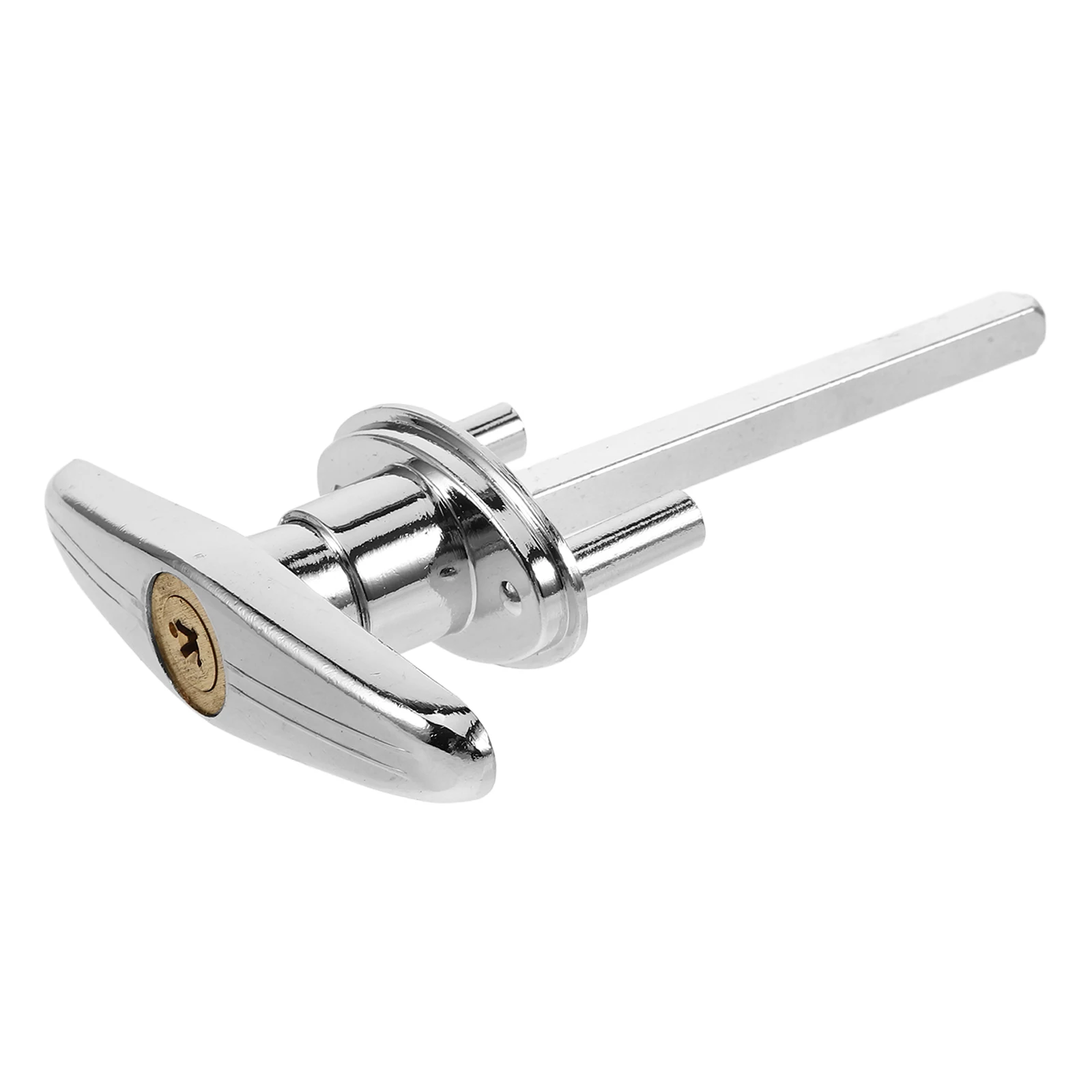 

1Set Garage Door Lock Kit T-Shaped Locking T-Handles Emergency Cross Lock Durable Metal Copper Core Shed Door Hardware