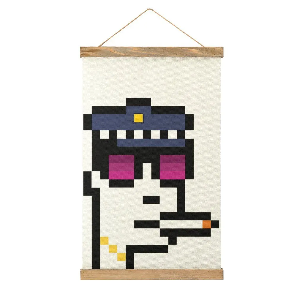 

Funny Nft Men CryptoPunk for Sale Canvas Hanging Picture Craft Decoration Living Room Picture Style Hang Pictures
