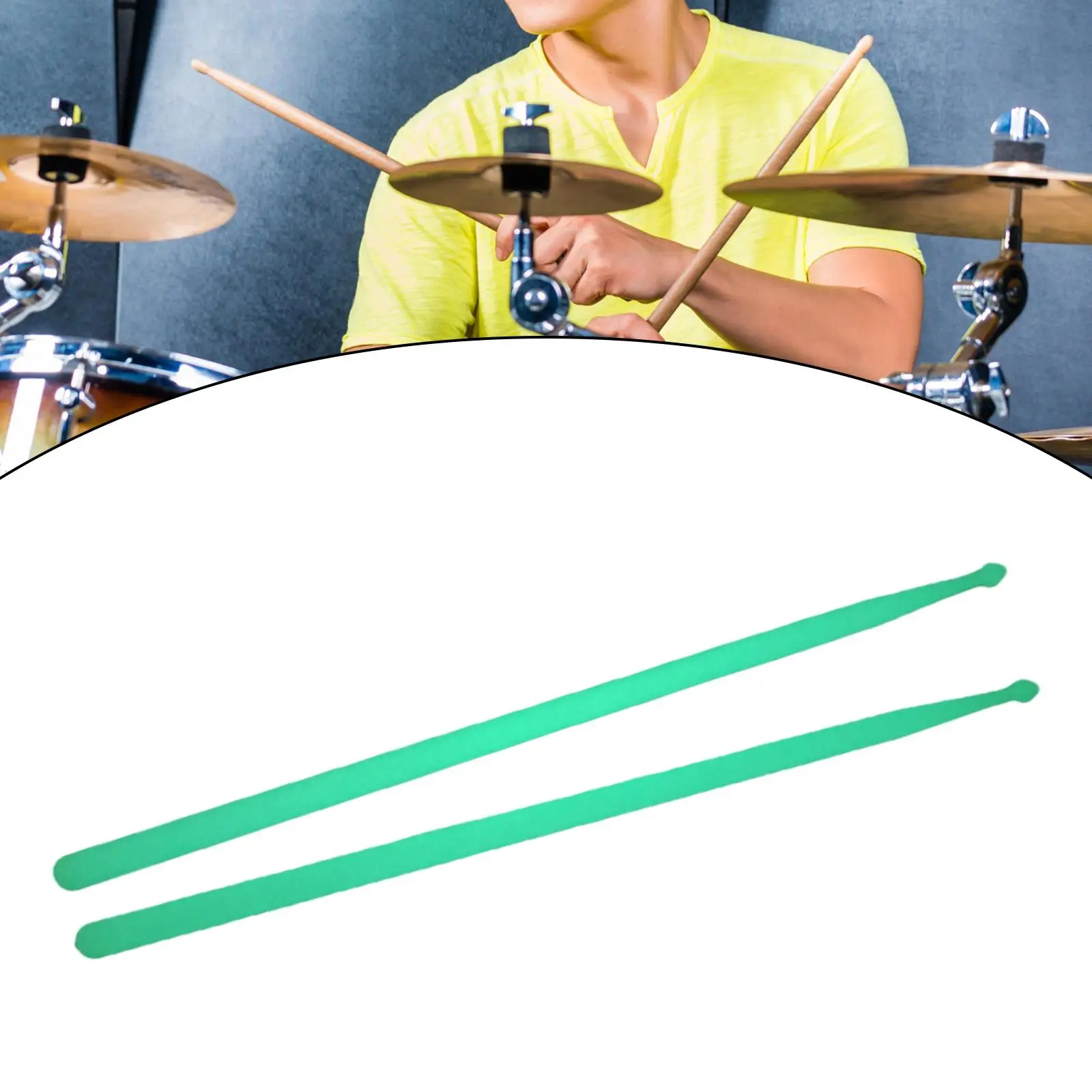 

2x 5A Luminous Drum Sticks Glow in The Dark Drum Accessories Light up Drumsticks Professional for Drummer Gifts Children