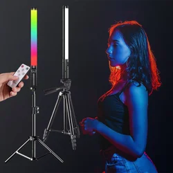 RGB Light Stick Wand With Tripod Stand Party Colorful LED Lamp Fill Light Handheld Flash Speedlight Photography Lighting Video