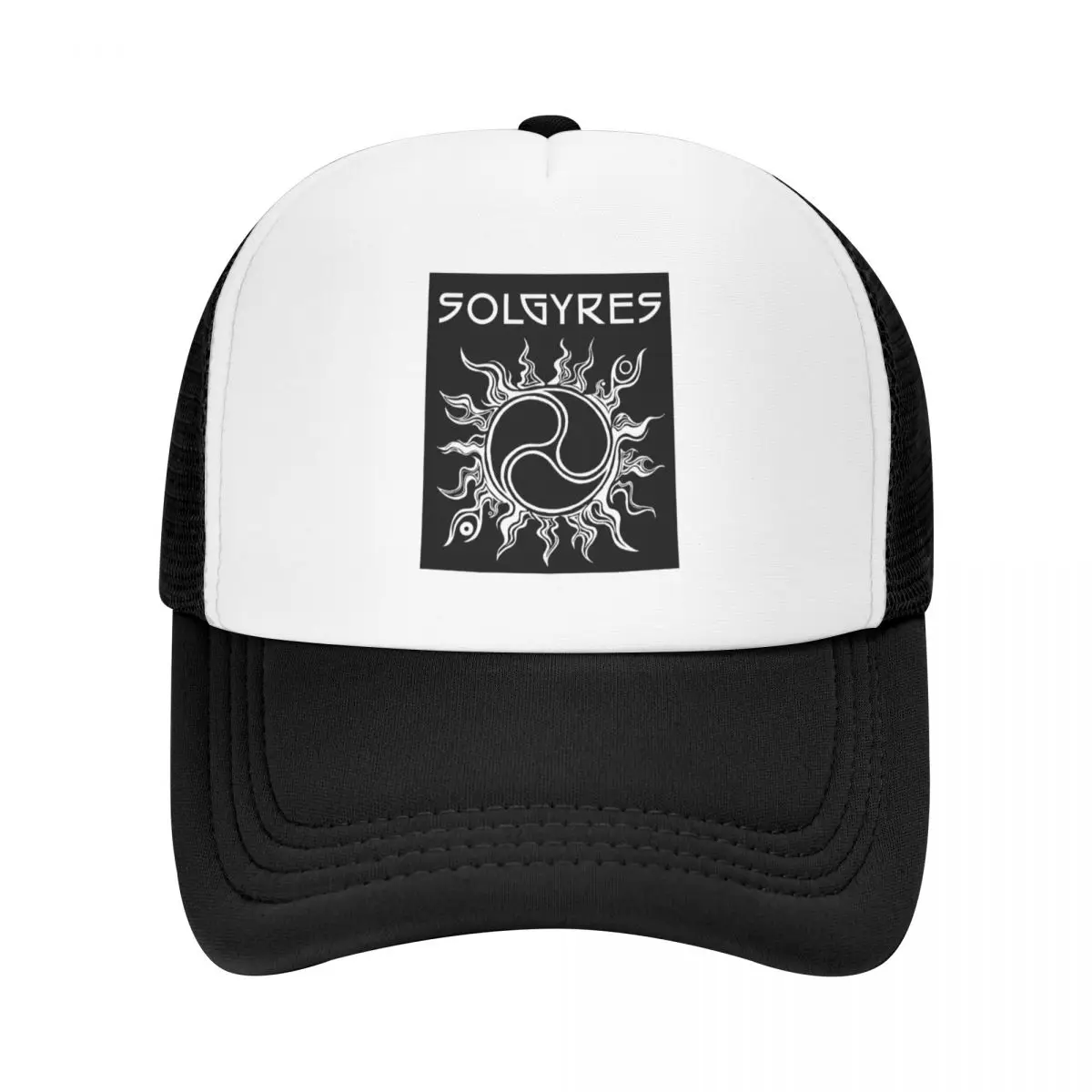 

Solgyres white on black Baseball Cap sailor cap for men Hood black fun hats For Women 2025 Men's