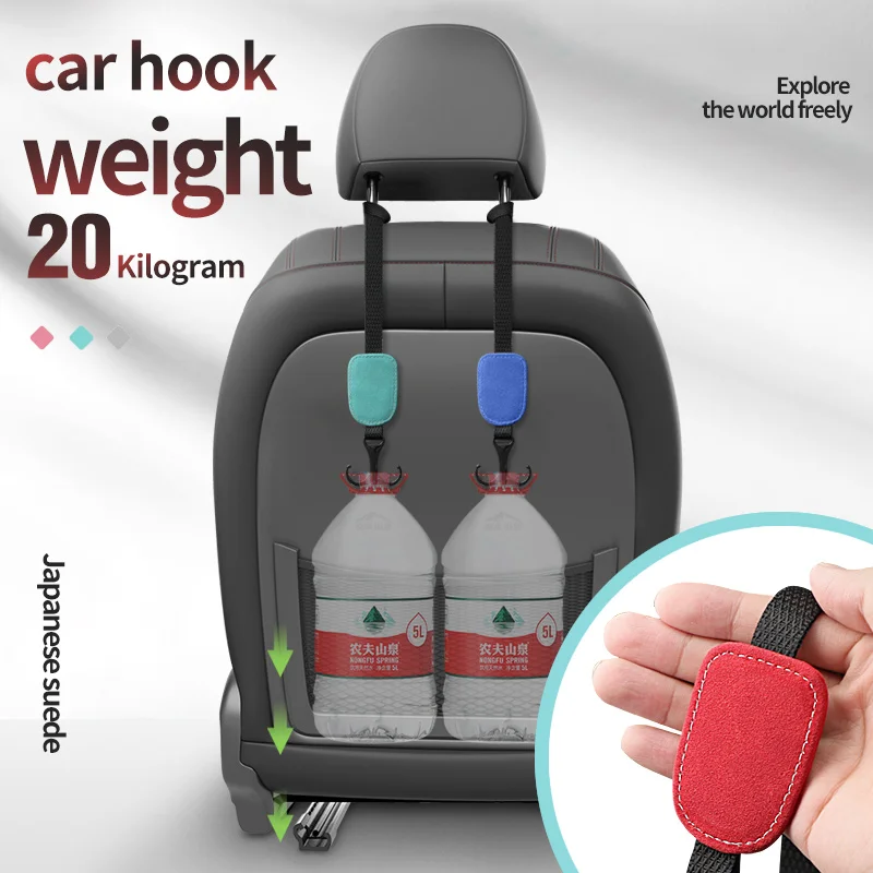 

Car Hooks, Car Seat Back Hooks, Suede Interior Accessories, Car Interior, Rear Seat Metal Hooks