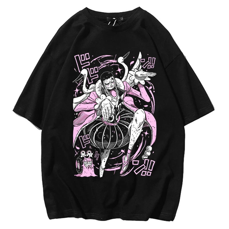 เสื้อยืดแขนสั้นลายการ์ตูนอนิเมะวันพีซสำหรับผู้ชายและผู้หญิง คอลเลคชั่นใหม่ประจำฤดูร้อนปี 2026 สไตล์ฮาราจูกุ พิมพ์ลายอเมริกันสุดเทรนดี้ ลำลอง เหมาะสำหรับพ่อแม่ลูก