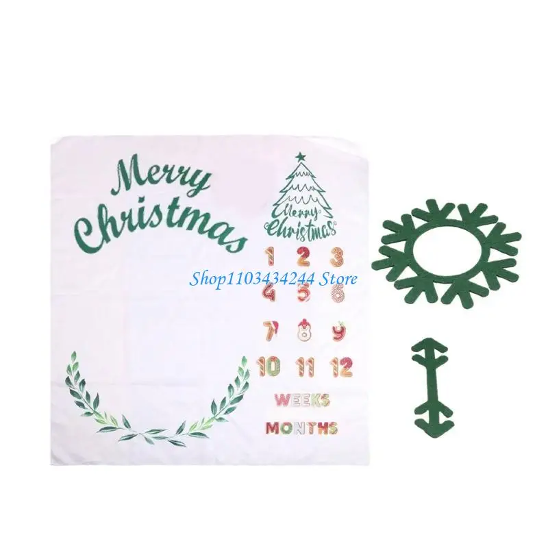 

Одеяло для новорожденных, ежемесячно, в первый год, фон для роста, для маленьких девочек и мальчиков, рождественская тема,