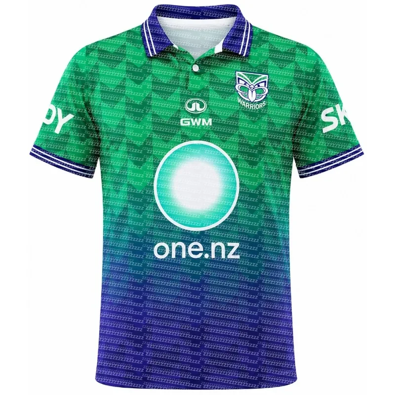 2026 Season Australian Adult Rugby Sweatshirt, New Zealand Warriors, Polo Shirt,sports Training,quick Drying Short Sleeved Shirt