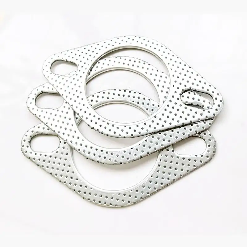 1Pc Universal High Temp Reinforced Exhaust Flange Gasket Car Sealing Pad for Leak Free Muffler Installation