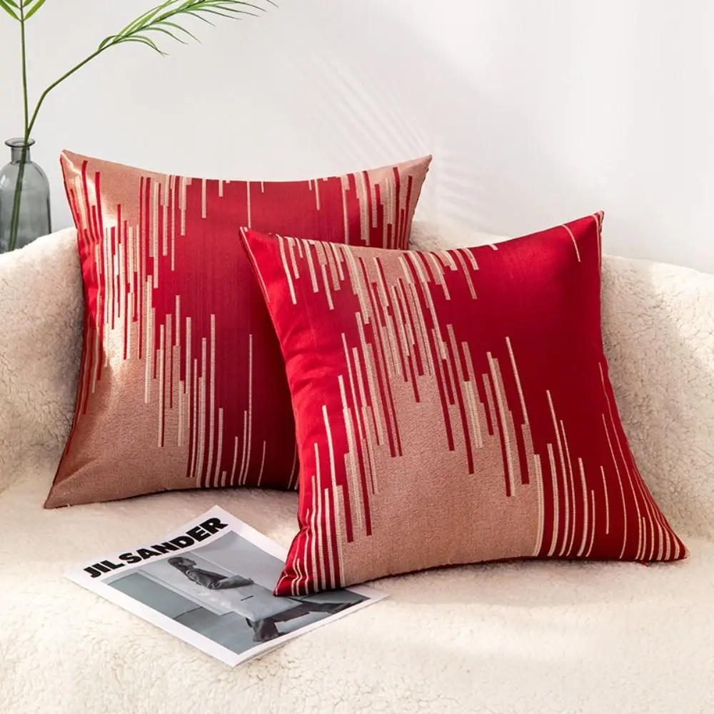 45x45cm Meteor Stripe Velvet Pillowcase Soft Luxury Throw Cushion Cover Comfortable Washed Material