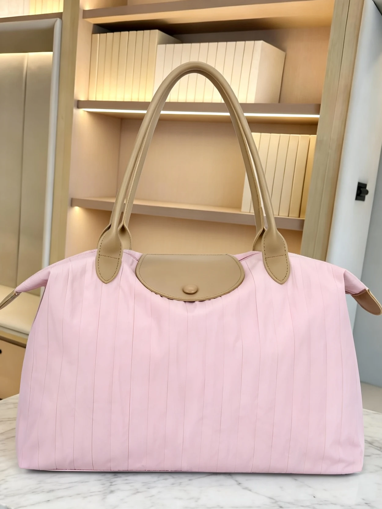 大容量トラベルバッグ-レディースハンドバッグ-軽量ポータブルデリバリーバッグ-短期旅行や通勤用の収納オーガナイザー