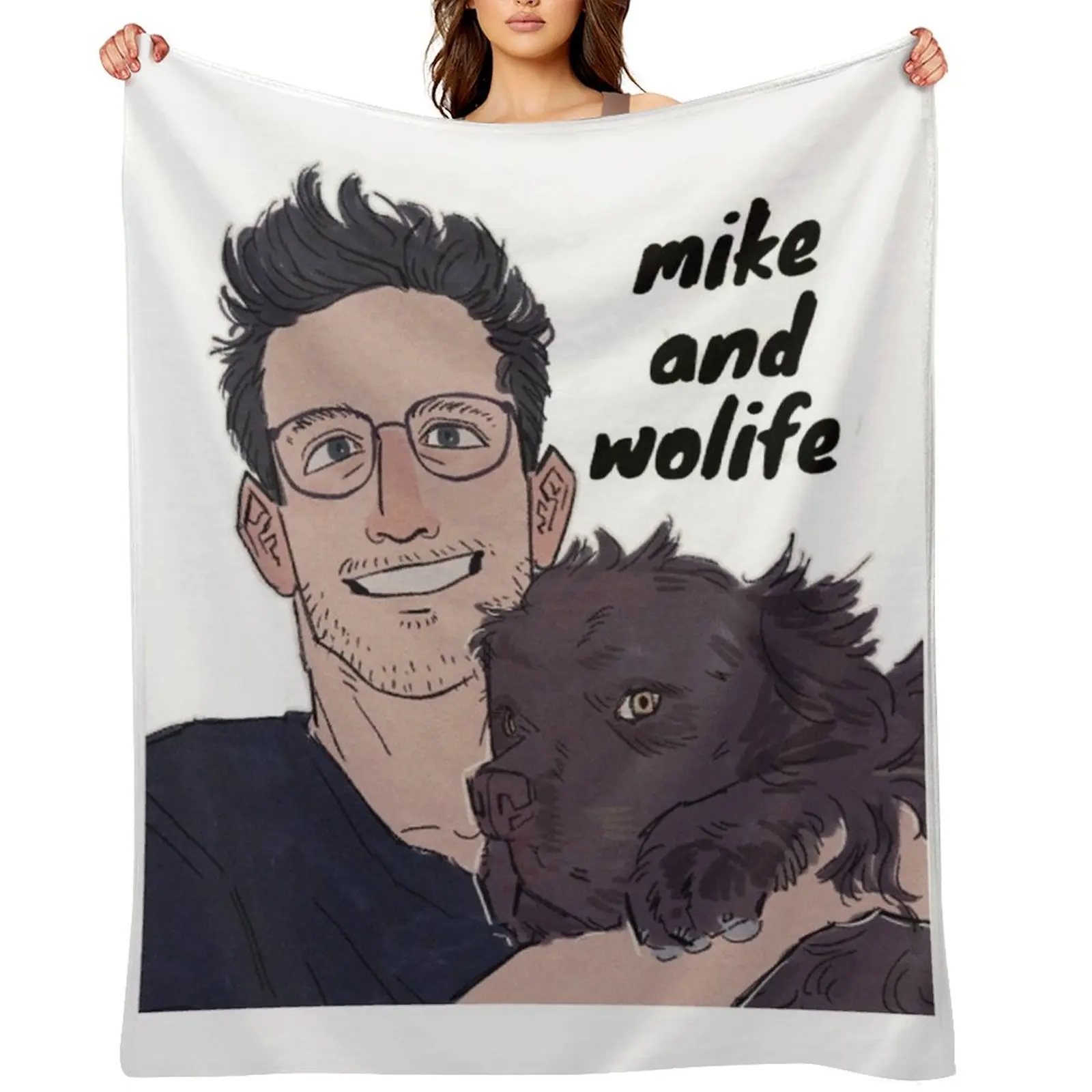 

doctor mike Throw Blanket sofa bed Luxury Large Hair Blankets