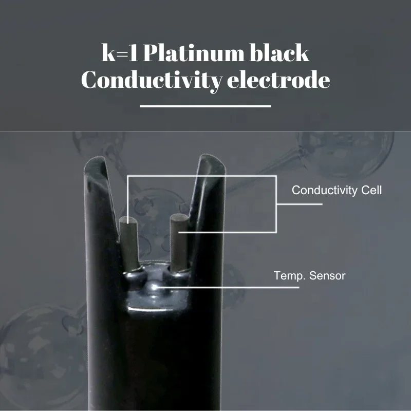 NEW Accurate Handheld Conductivity Meter Kit TDS/EC/Salinity/Resistivity Switch Display With Data Logger IP57 For Field Usage