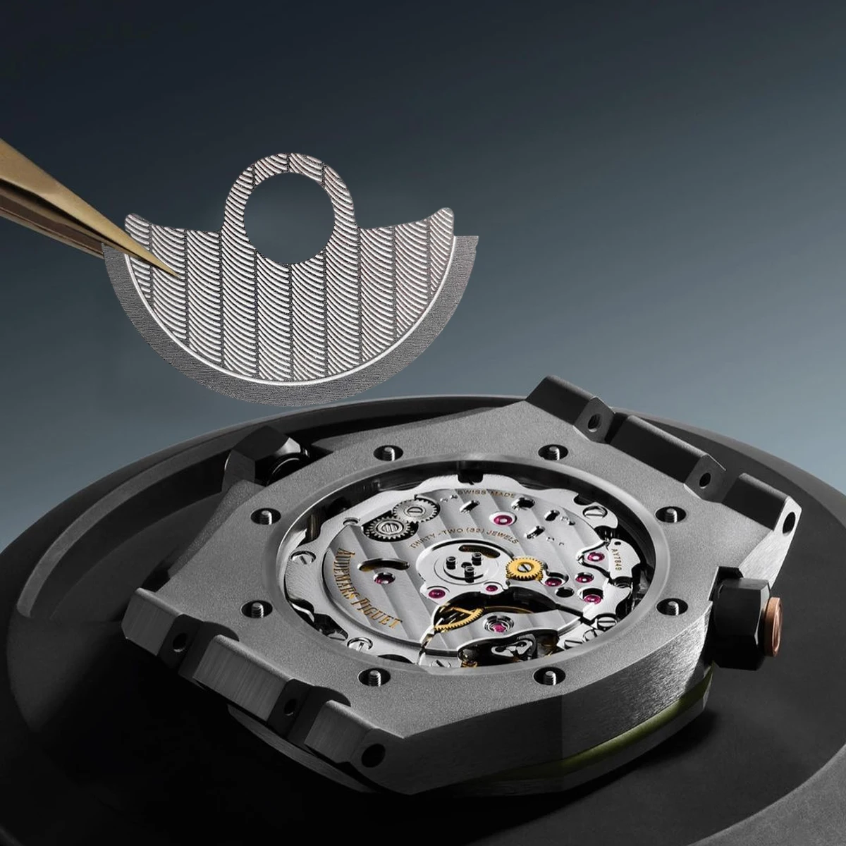 Parche de Metal con Rotor de martillo automático NH35 NH36, compatible con NH34 4R35 4R36 NH35 NH36 NH38 7S, protector de reparación Movt