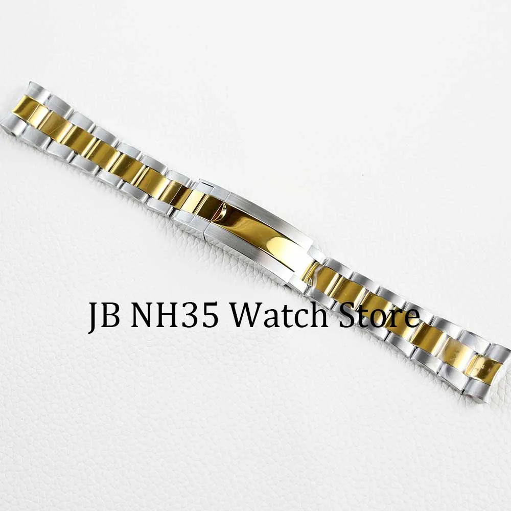 High quality 20mmWatch Band For NH35 Submariner Case Stainless Steel Watch Strap Daytona Oyster Perpetual Submariner Bracelet