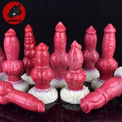 NNSX Huge Knot Realistic Dildo Anal Plug Silicone Toys for Women G Spot Stimulation Fake Big Dick Suction Cup Dildo Sex Toys