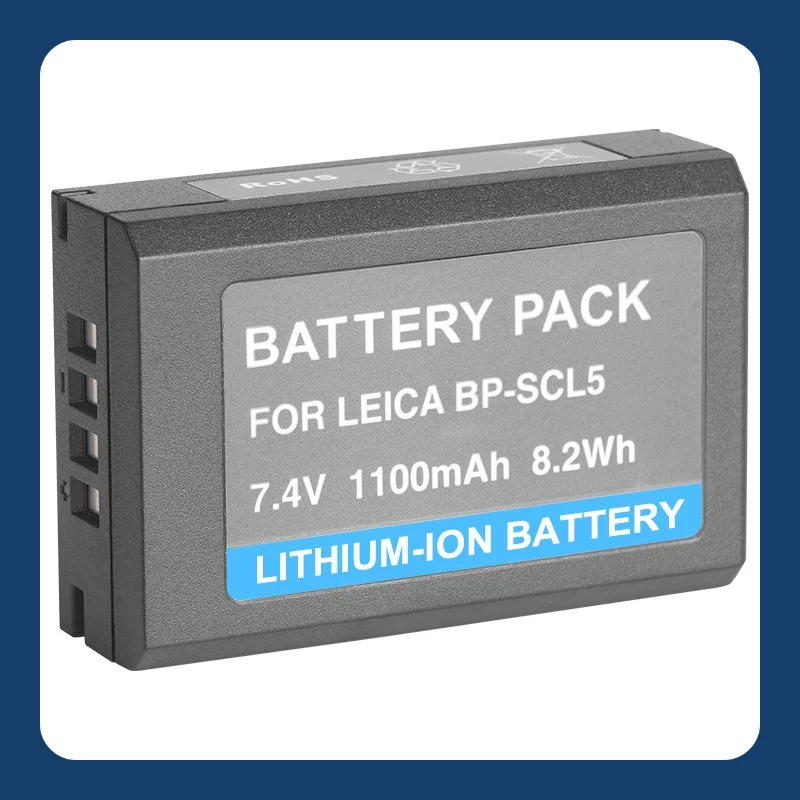 10PCS 1100mAh BP-SCL5 Replacement Battery for Leica M10/M10R/M10P/M10M Digital Cameras - High Capacity Li-ion Power Cell