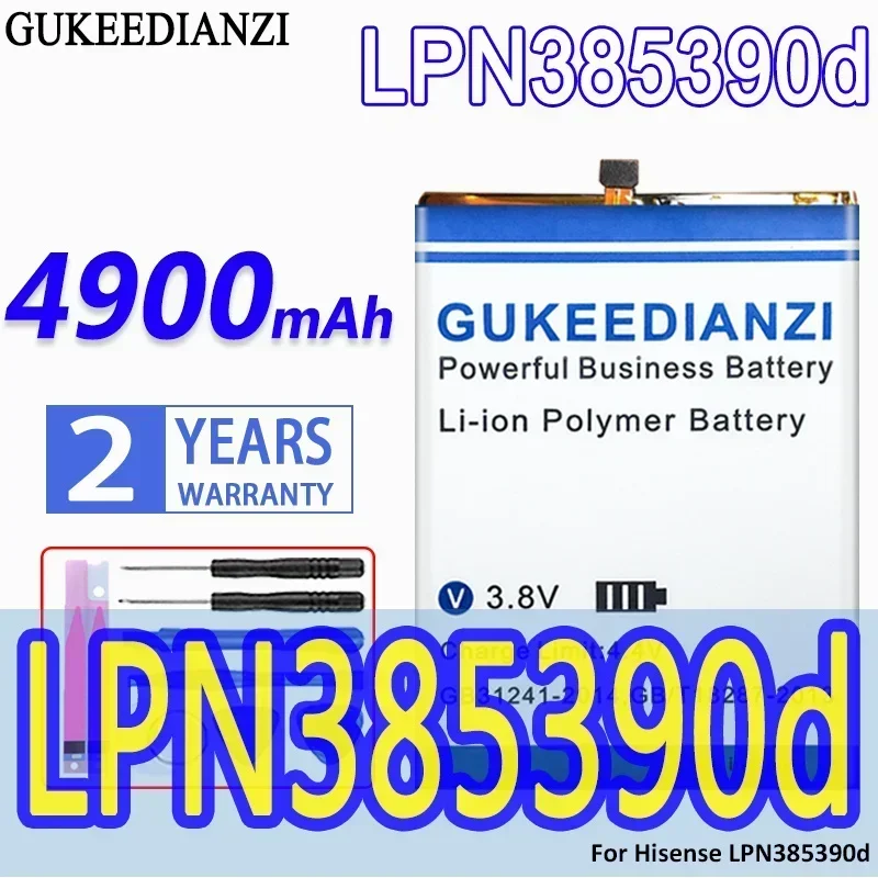 High Capacity GUKEEDIANZI Battery  4900mAh for Hisense LPN385390d Mobile Phone Batteries