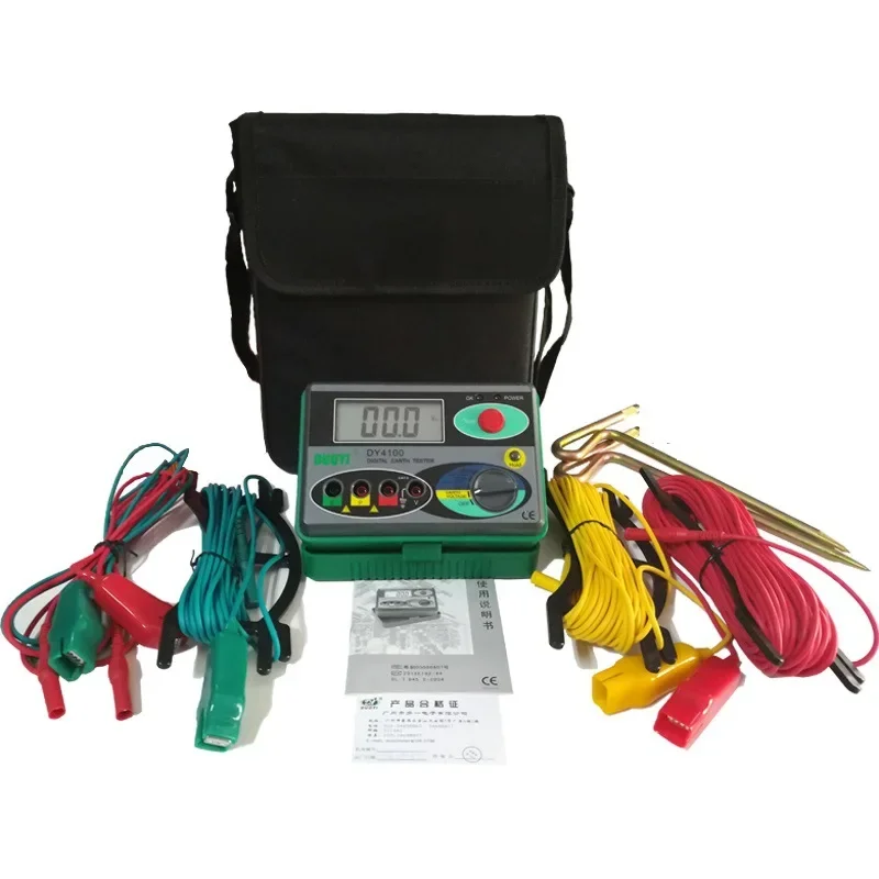 

One more DY4100 digital grounding resistance tester, lightning protection grounding resistance tester digital shaking meter