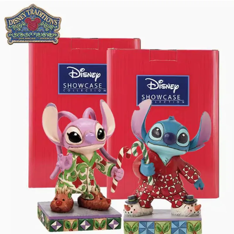 

Оригинальный гаражный комплект Disney Lilo & Stitch Stitch Candy Cane & Angel Cane Candy Аниме Фигурки Игрушки для мальчиков Подарочная модель Украшения