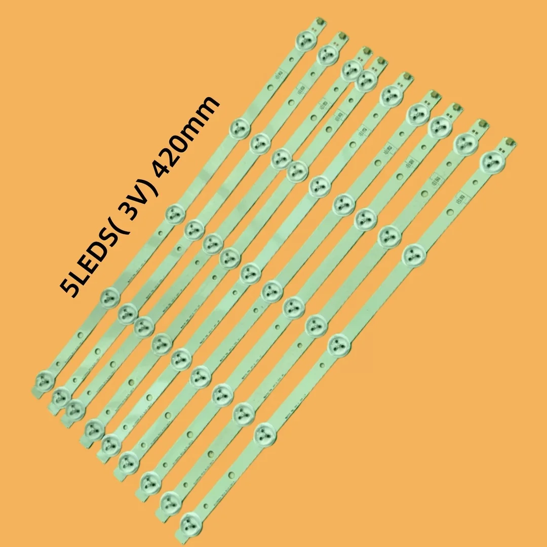 100% New 9PCS LED Backlight strip 5Lamps For TV 39 3228 05 REV1.1 39E350D 39E320W 39E350E LE-39TL2600
