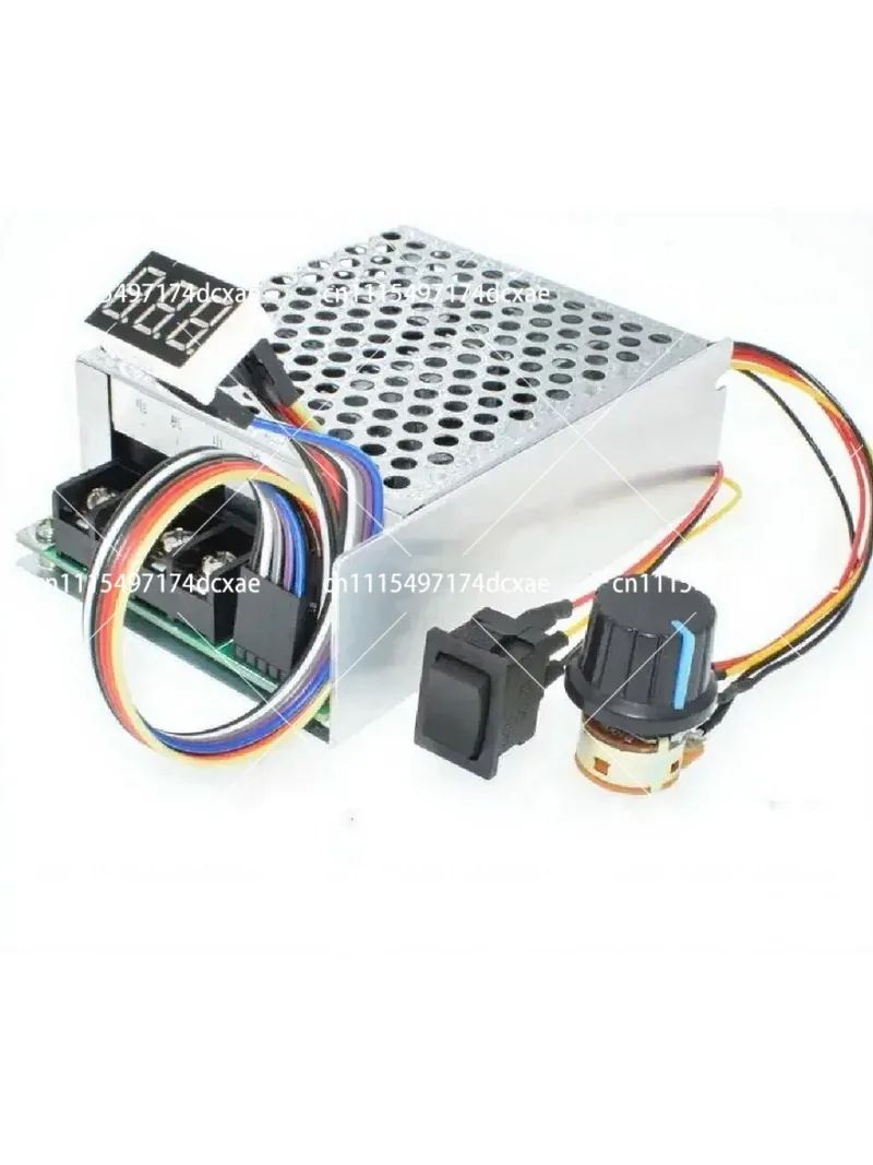 DC 10-50V 40A Motor Speed Controller PWM, Digital Display 0-100% Adjustable, 12V 24V 48V 2000W Max 60A Reversible