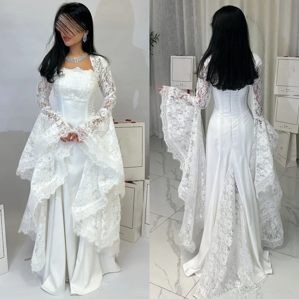 

Customized Chinese Style Jersey Pleat A-line Square Neck Long Dresses Bespoke Occasion Celebrity High Quality