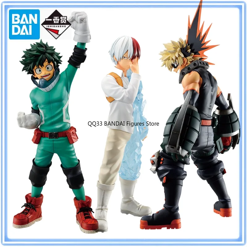 

BANDAI Ichiban Kuji My Hero Academia Izuku Midoriya Shoto Todoroki Katsuki Bakugou Begin The HERO！Action Figure Model Decoration