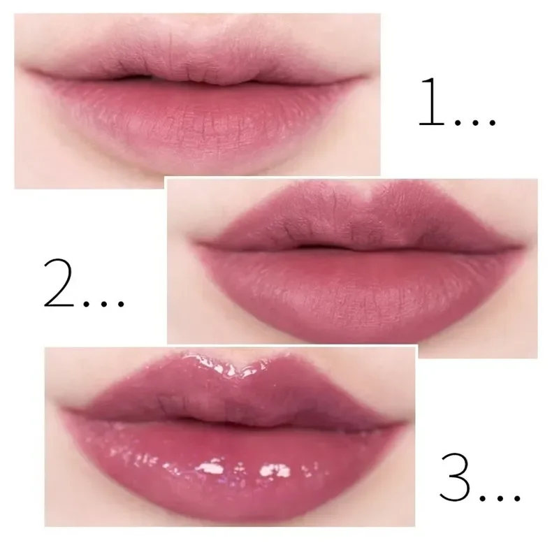 Bálsamo labial de vidrio transparente incoloro, crea una forma de labios Sexy y regordeta, proporciona hidratación de larga duración como retención de maquillaje