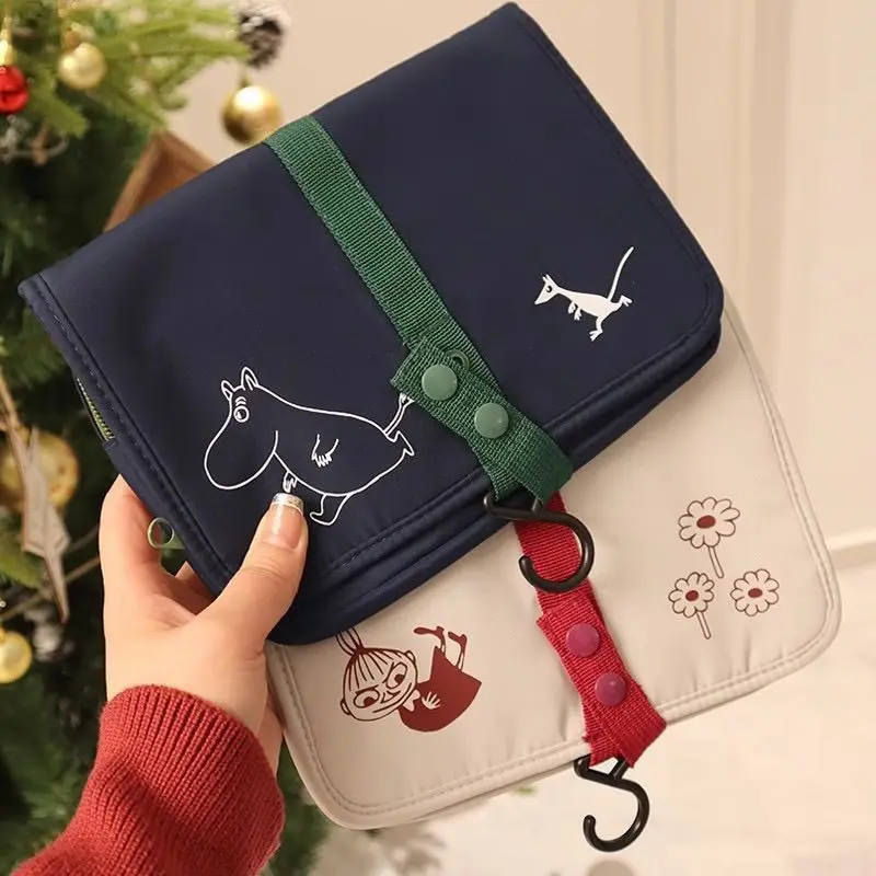 

Hanging Folding Cartoon Makeup Bag Multifunctional Portable Toiletry Storage Bag for Travel Business Daily Use Girl's Gifts Toys