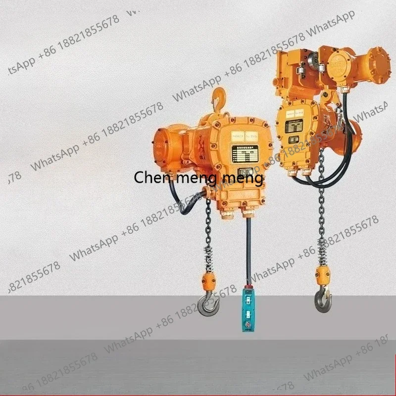 New arrive Explosion-proof chain electric hoist special mining spark-free crane 1 ton 2T 3 ton 5 ton hoist gas low altitude IIBT
