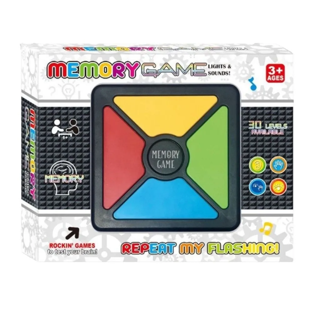 New Interactive Memory Game Toy Round Lights and Sounds Color Memorizing Toy Battery Operated Electronic Game Toy For Kid