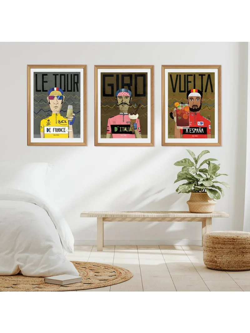 AliExpress Cycling Race Posters Grand Cycling Tours France Italia Espana Canvas Painting Prints Bike Wall Art Pictures for Home Decoration
