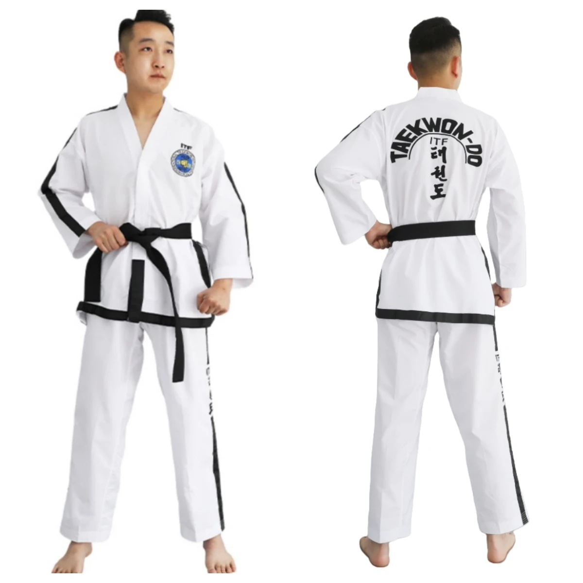 

ITF TaekwonDo 1-6 Dan Ultralight Breathable Uniform Taekwondo Kimono Assistant Master Doboks With Embroidery Suit