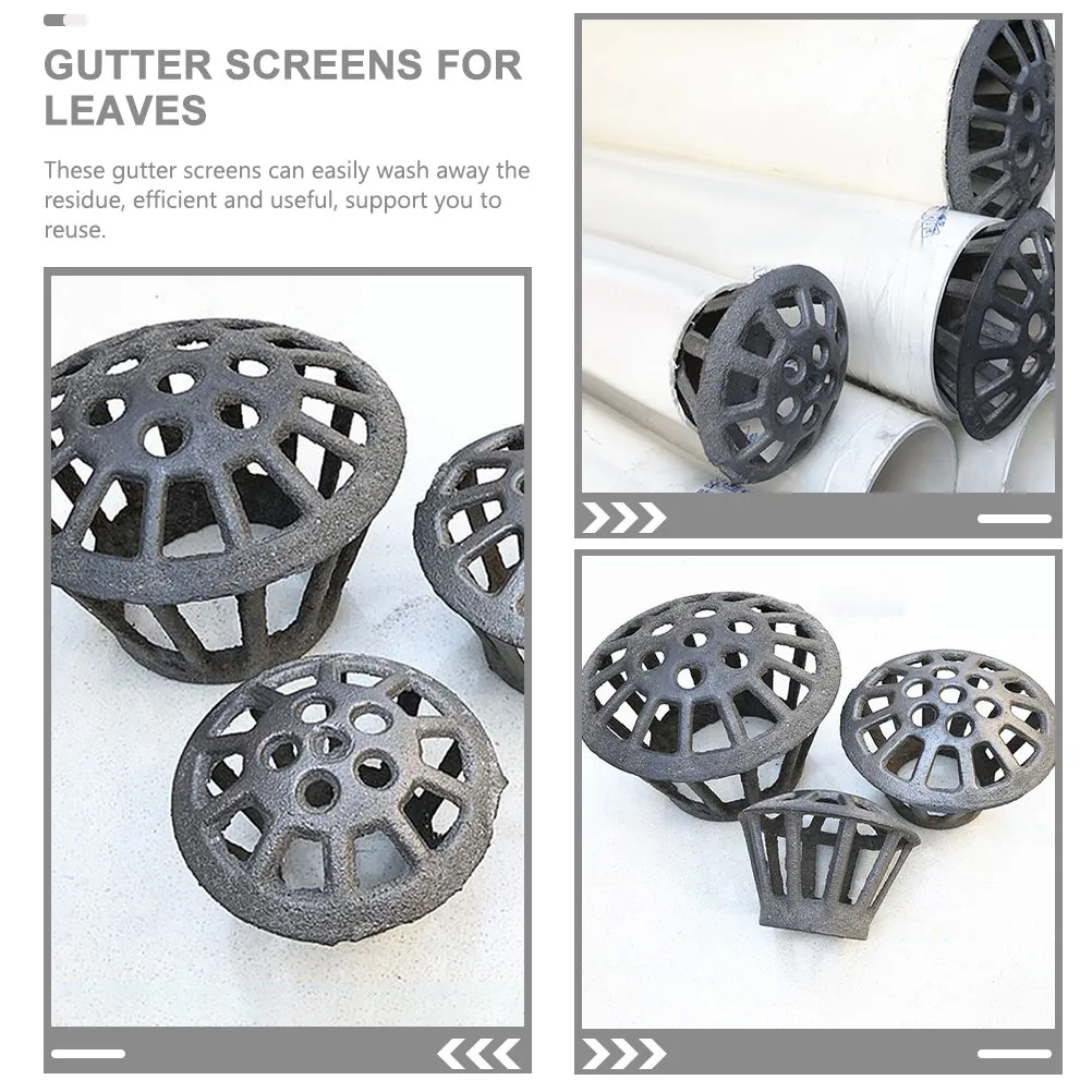Gutter Downspout Guard Screen Universal Fit Rain Gutter Protector Prevents Clogging Leaves Debris Moss Fast Drainage Easy