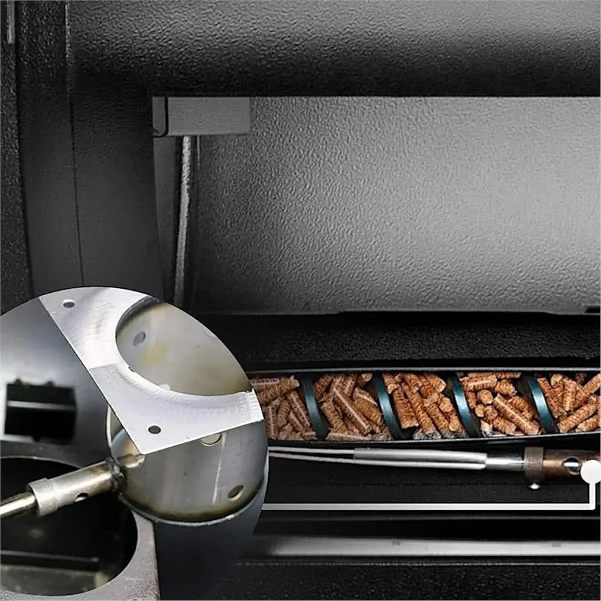 Light Weight 220V Pellet Stove , 10mm Diameter, 3/8 Inch Thread, 280W, 150MM/160MM A