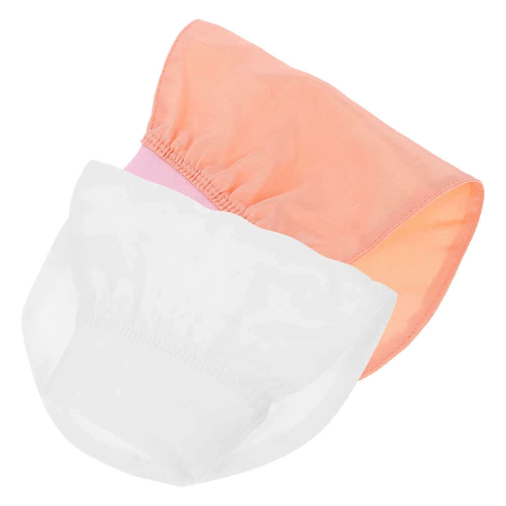 

2pcs Bath Towel Faux Silk Scrubbing Gloves Body Washcloth Dead Skin Remover Pink Mitts Travel Facial Cleansing
