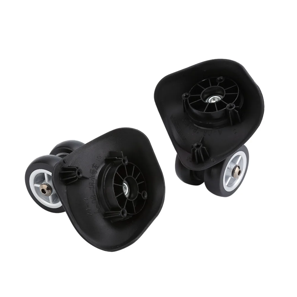 2 Pcs 360 Degree Rotation Luggage Wheels Replacement Double Row Heavy Duty Swivel Caster Wheels Suitcase Wheels Travel Luggage