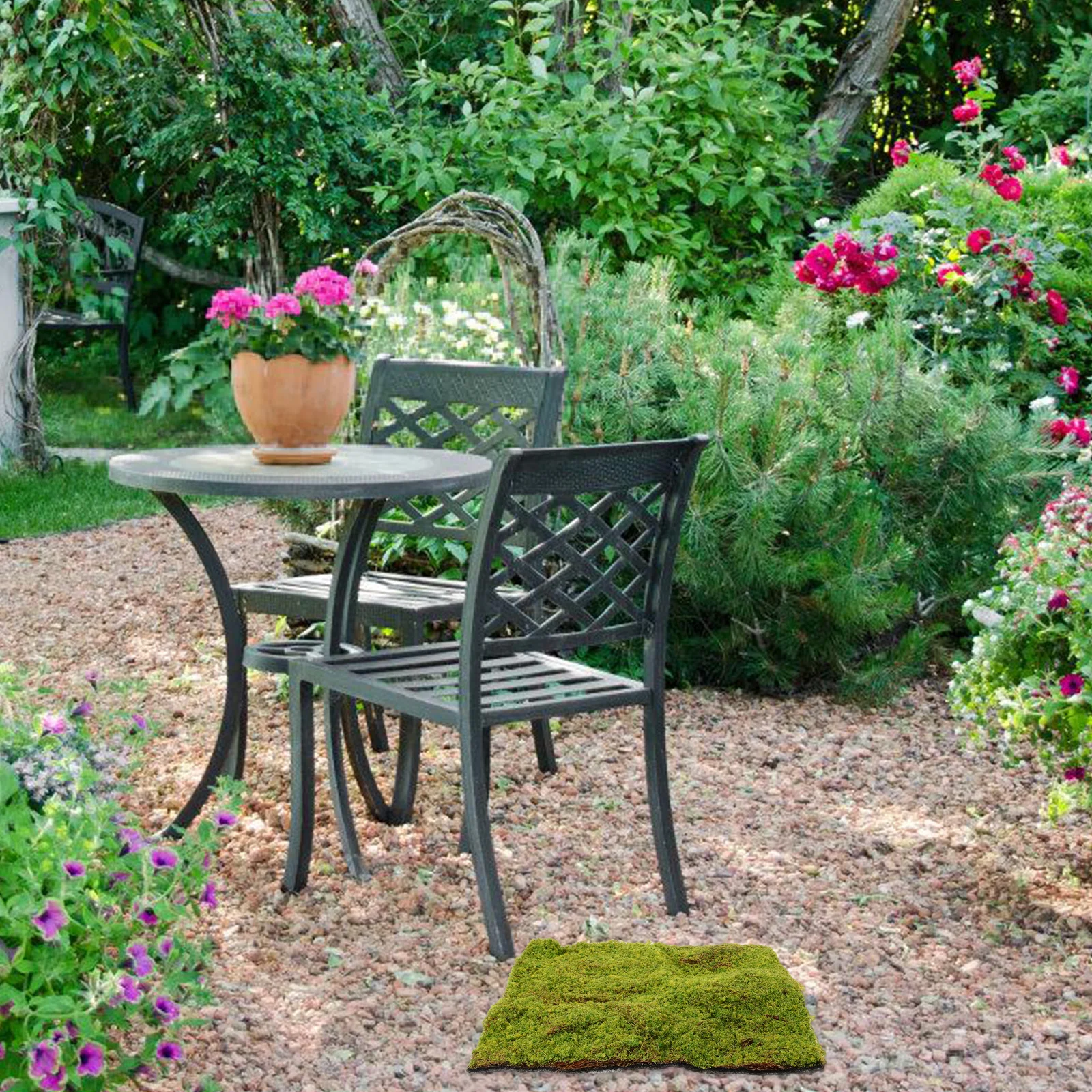 

Patio Simulated Moss Lawn Emulated Mat Plastic Garden Artificial Turf Landscaping