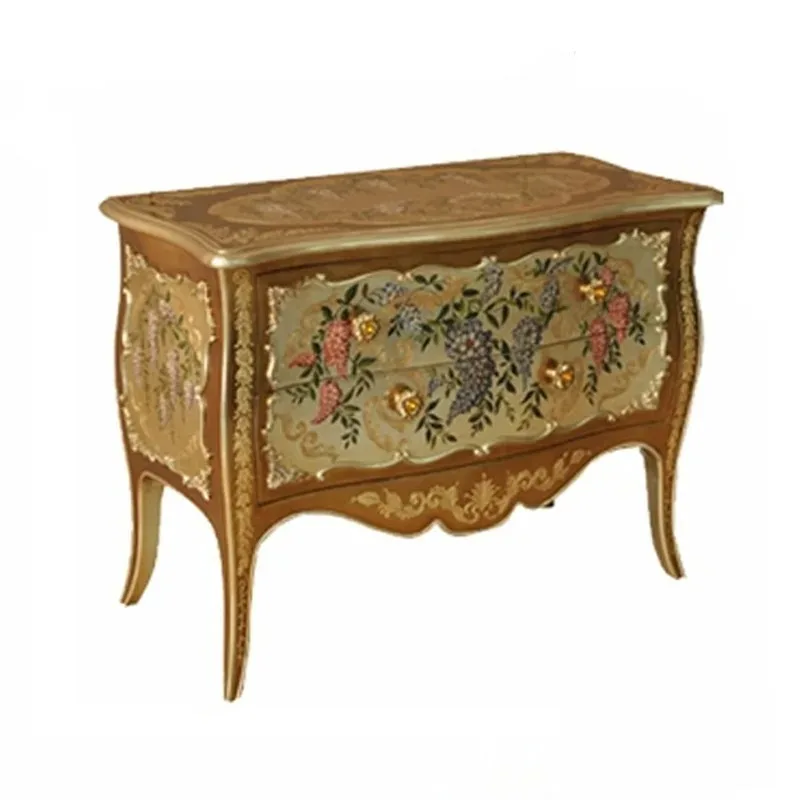 

New Chinese retro hand-painted pattern piano table dresser makeup table household furniture