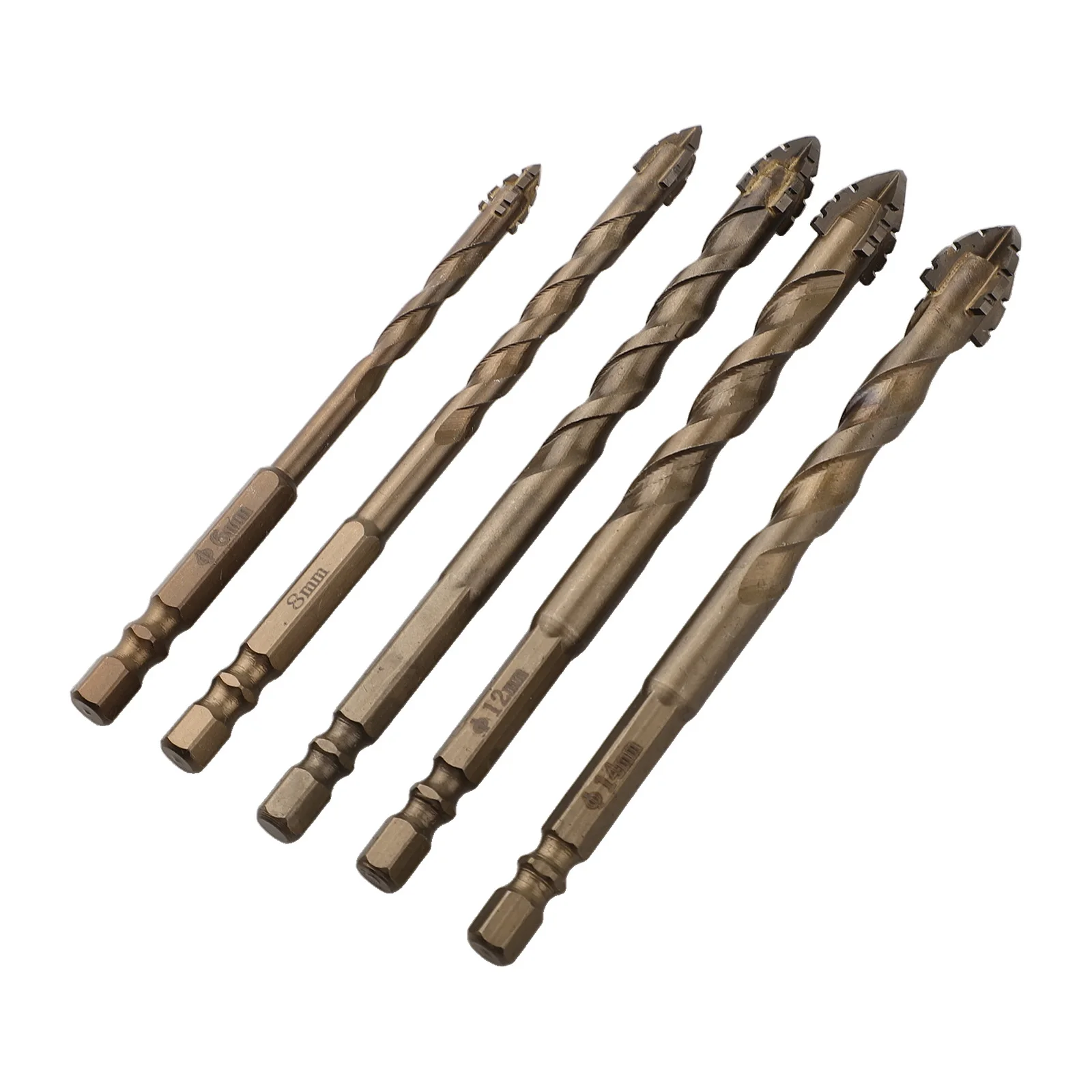 Advanced 5pcs Eccentric Drill Bits Tailored for Professionals Working with Glass Tiles Combines Durability and Efficiency