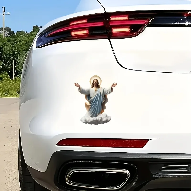 Creative Jesus Stickers Religious Decals for Laptops Cars Trucks Motorcycles - Durable Vinyl Graphics Q31