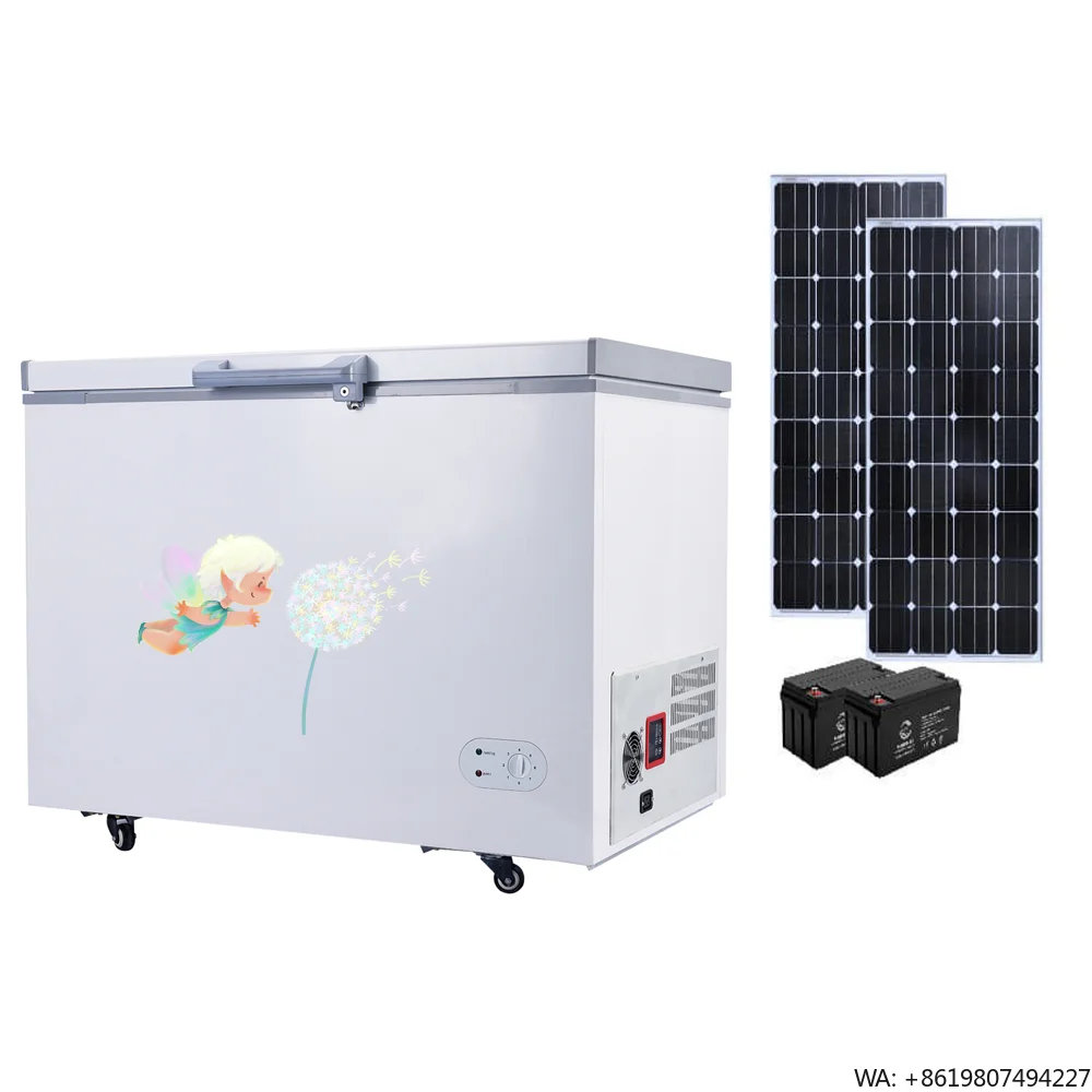 Cost-effective Solar Chest Deep Freezer 258L Single Door Run on Solar System for Commercial and Domestic Use