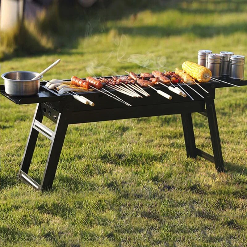 

Portable Barbecue Grill Portable Outdoor Stove IGT Table Stove Folding Firewood Stove Barbecue Camping Stove