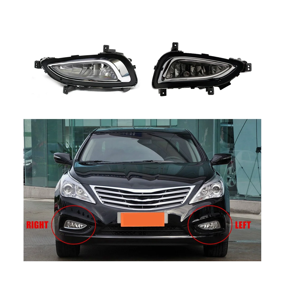 

Передняя правая противотуманная фара для Hyundai Azera 2011-2015 правая 92202-3V000