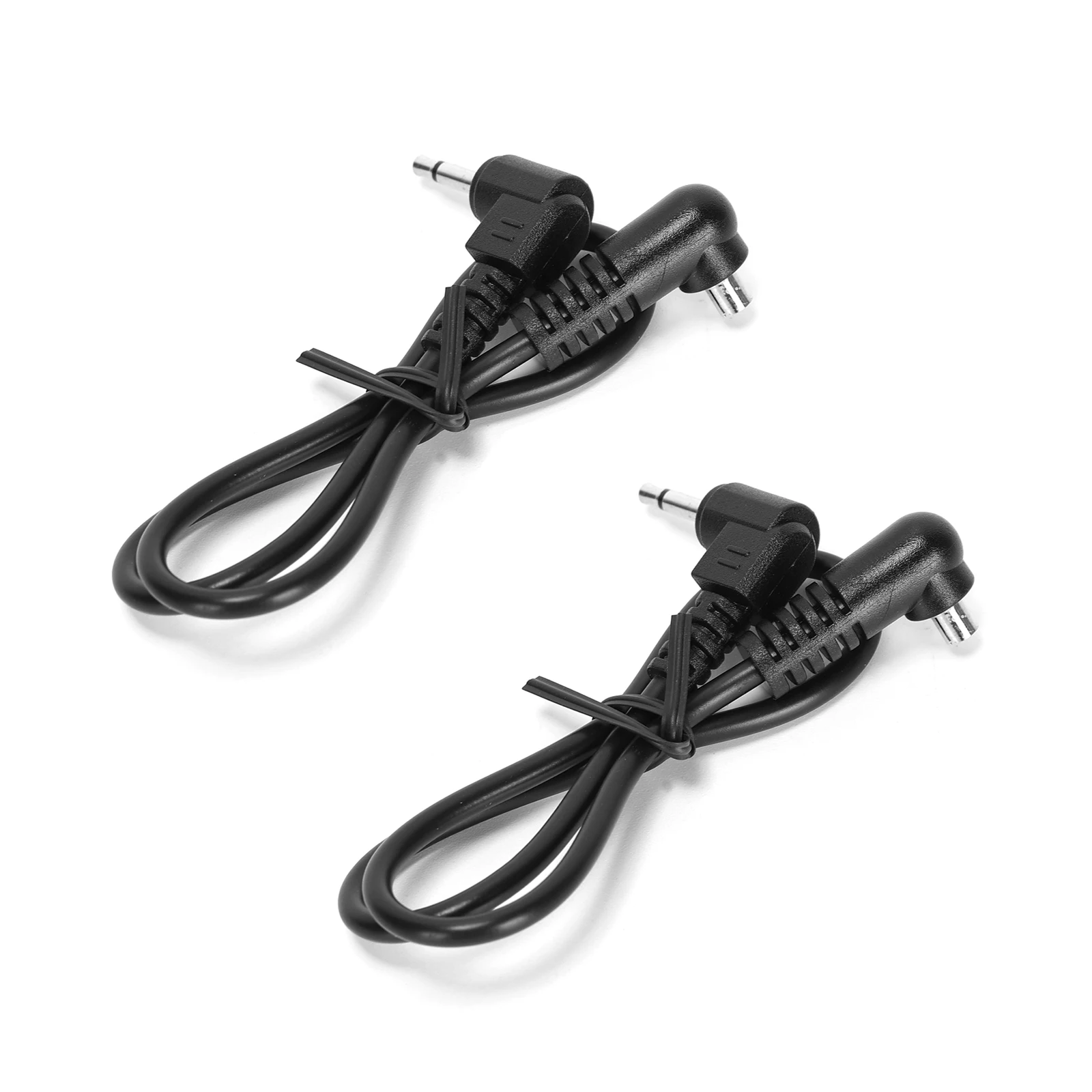 Ruimou 2 uds 2,5mm/3,5mm enchufe a macho Flash PC Cable de sincronización 30cm para fotografía al aire libre/estudio