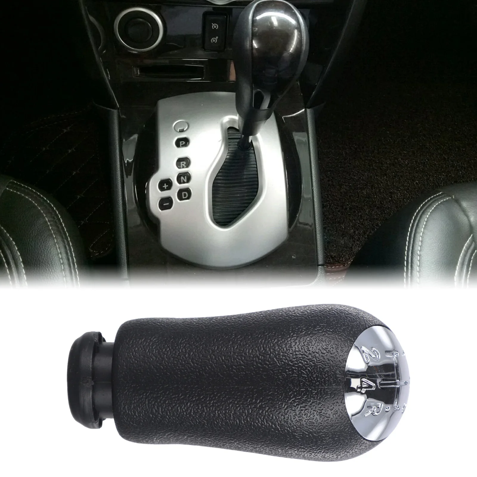 5 Speed Car Gear Shift Knob For Clio For Laguna For Dacia For Logan For Megane For Scenic For Kangoo Leather Interior Parts