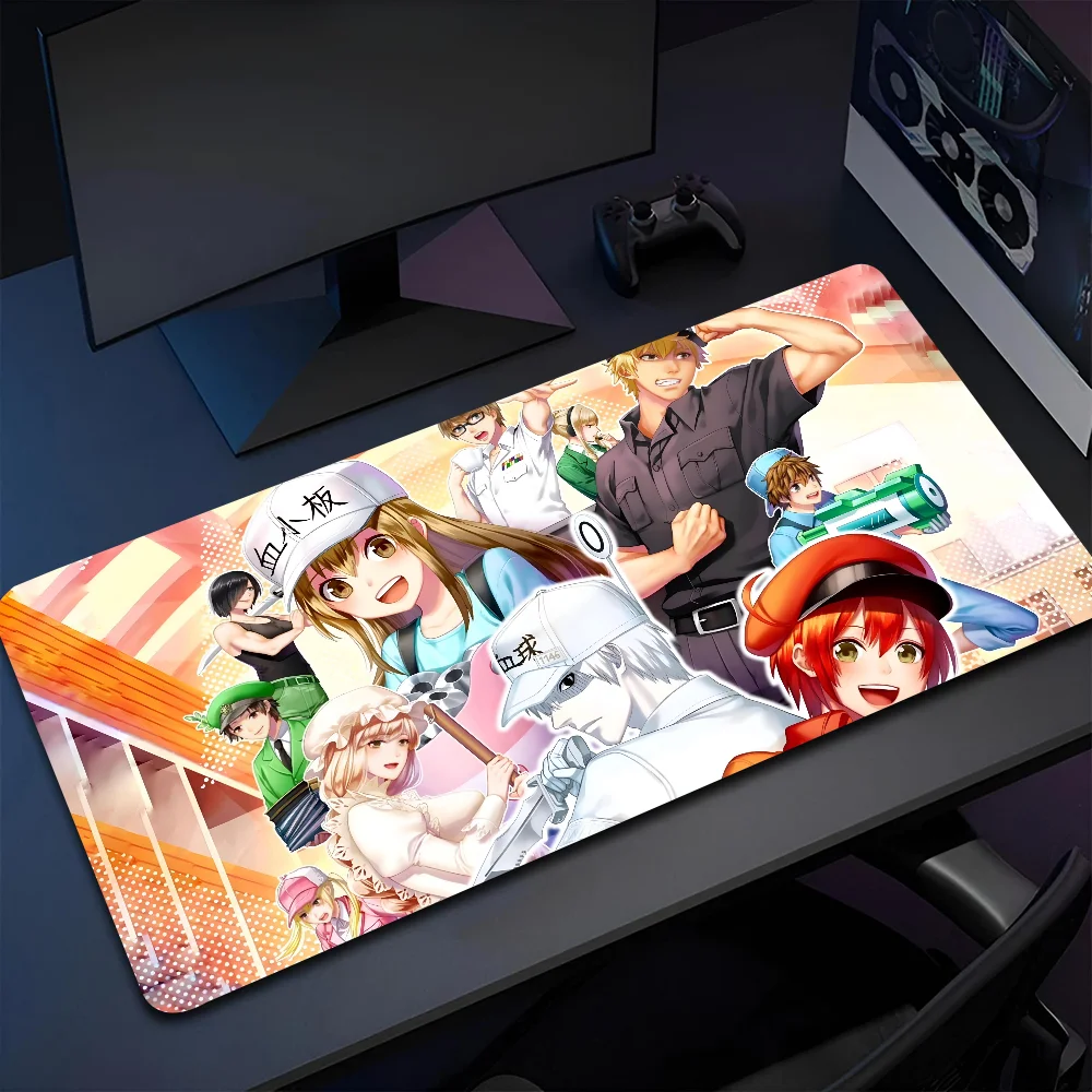 

1pc hot anime cute Cells At Work! Non-slip Mouse Pad Suitable For Office Computers Laptops E-sports Game Desk Mats XXL Keyboard