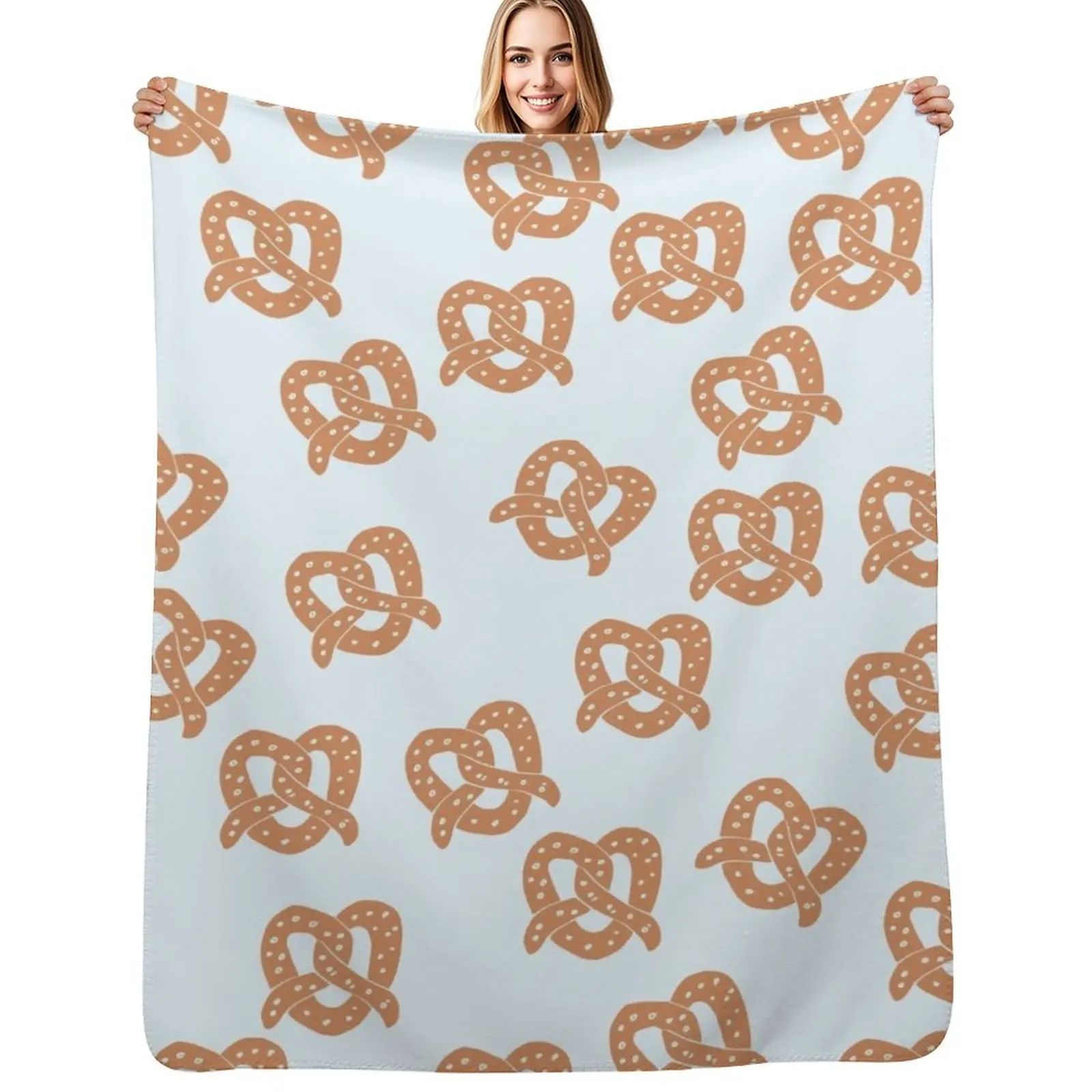 

Cute Pretzel Throw Blanket Flannels Baby Luxury for sofa Blankets