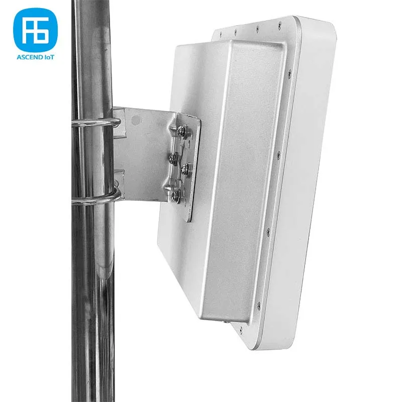 

NEW ASCENDIOT Super Long Distance Fixed UHF RFID Reader 9dBi Circular Polarization Antenna UHF RFID Reader for Inventory Managem